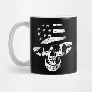 Skull Wear USA Hat BW Mug